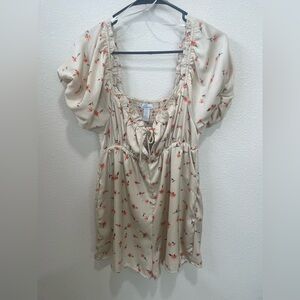 Floral Cream Women's Romber